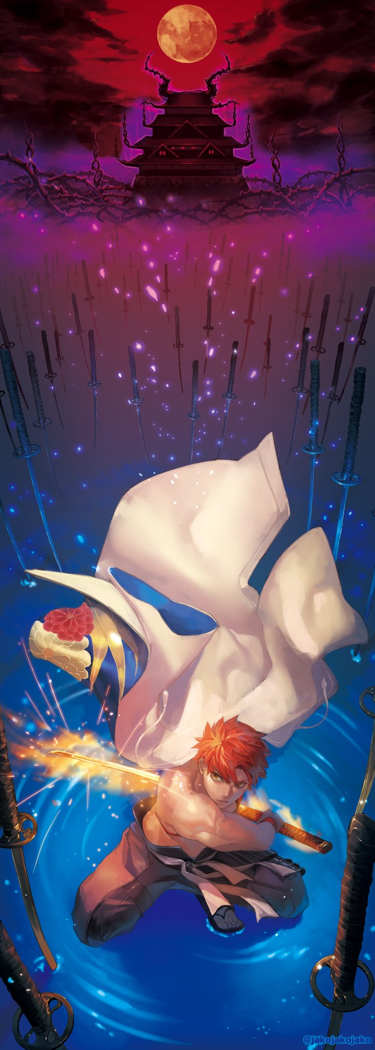 emiya shirou and senji muramasa (fate and 1 more) drawn by jakojakojako