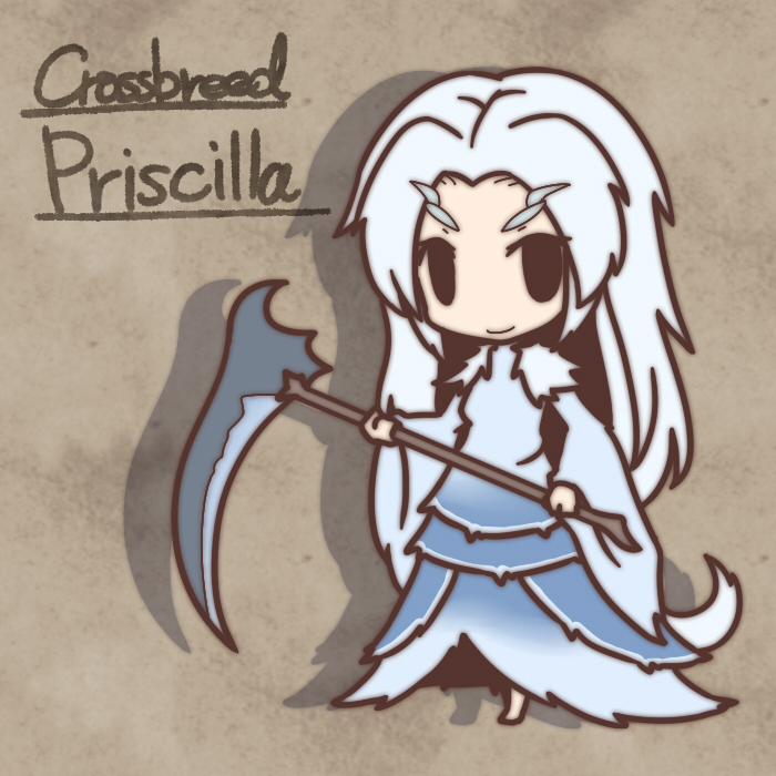 priscilla the crossbreed (dark souls and 1 more) drawn by fushigi_ebi