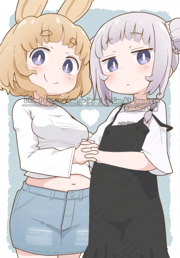 tabasa and samansa (original) drawn by tabayan_jigokuhen