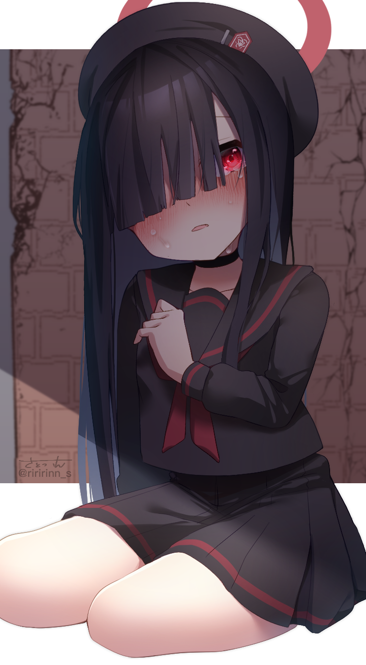 justice task force member (blue archive) drawn by riririnn-s