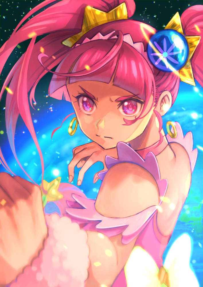 hoshina hikaru and cure star (precure and 1 more) drawn by jj_(ssspulse)