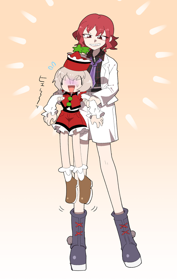 lyrica prismriver and horikawa raiko (touhou) drawn by min_po_(kuso_800t)