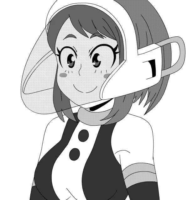 uraraka ochaco (boku no hero academia) drawn by lewdamone