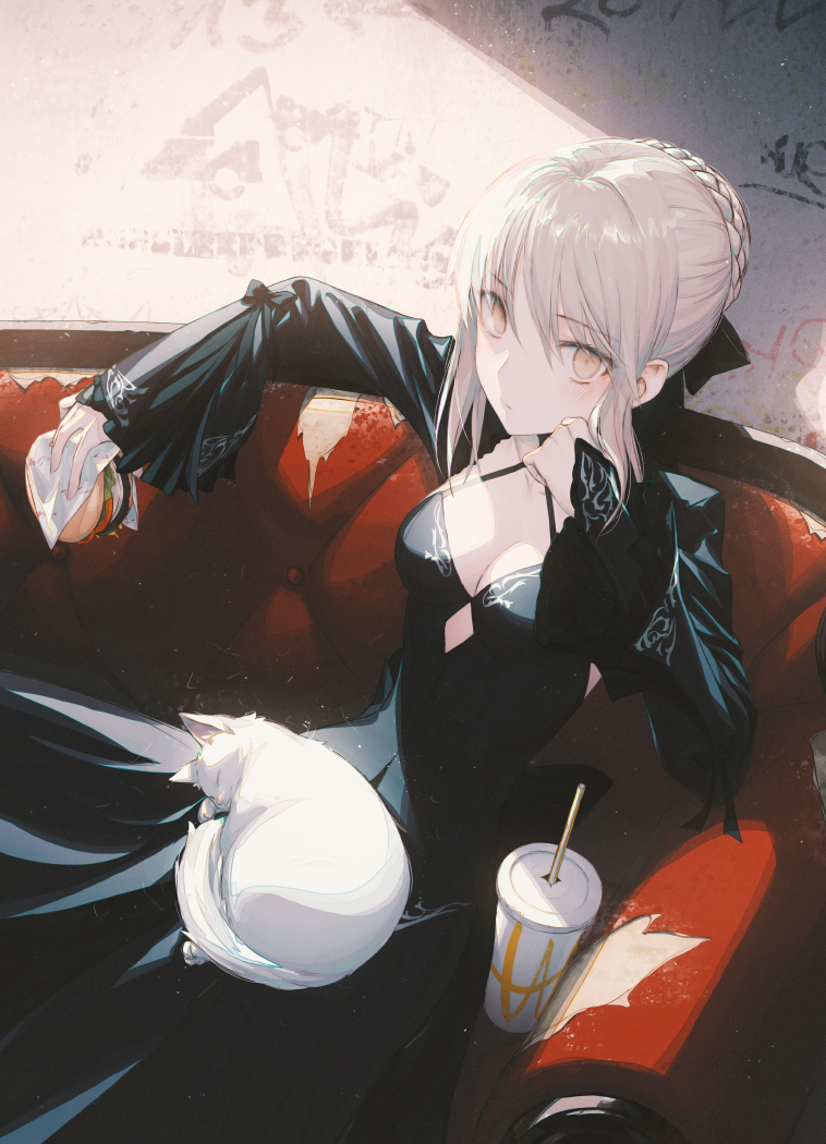 artoria pendragon and saber alter (fate and 2 more) drawn by wanke