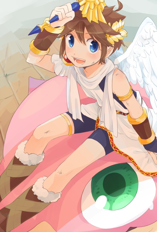 pit and monoeye (kid icarus and 1 more) drawn by niimura_(csnel)