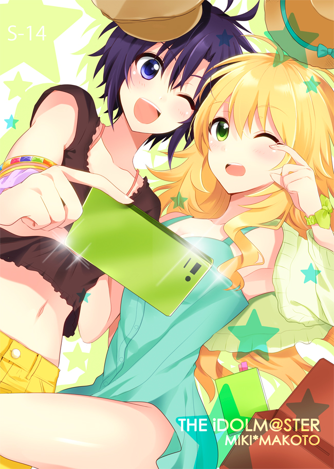 hoshii miki and kikuchi makoto (idolmaster) drawn by pu_uq