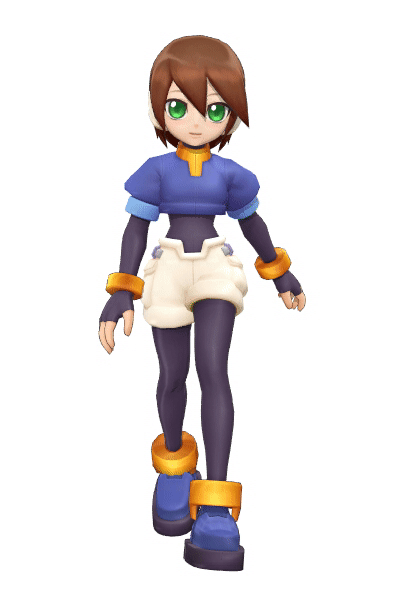aile (mega man and 3 more) drawn by arisumatio and bingshan