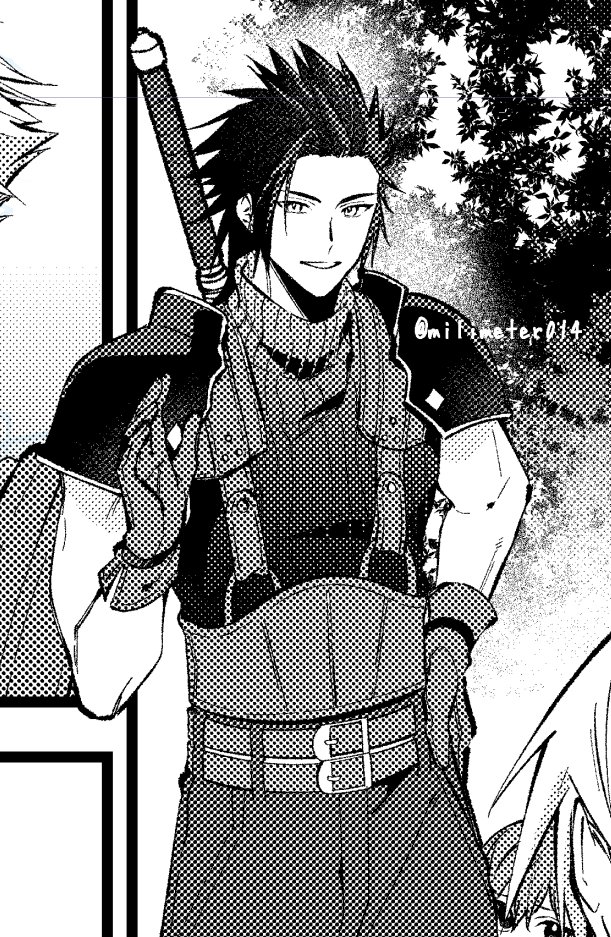 zack fair (final fantasy and 1 more) drawn by yunyunonigiri