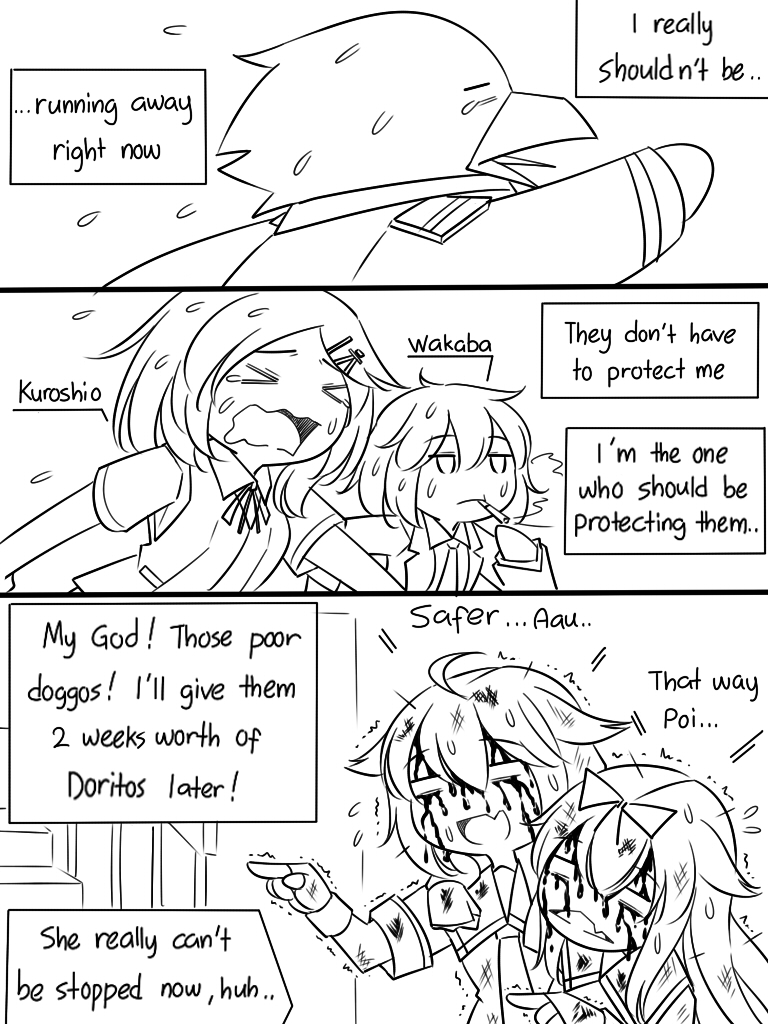 admiral, shigure, yuudachi, shigure kai ni, yuudachi kai ni, and 5 more (kantai collection) drawn by guin_guin
