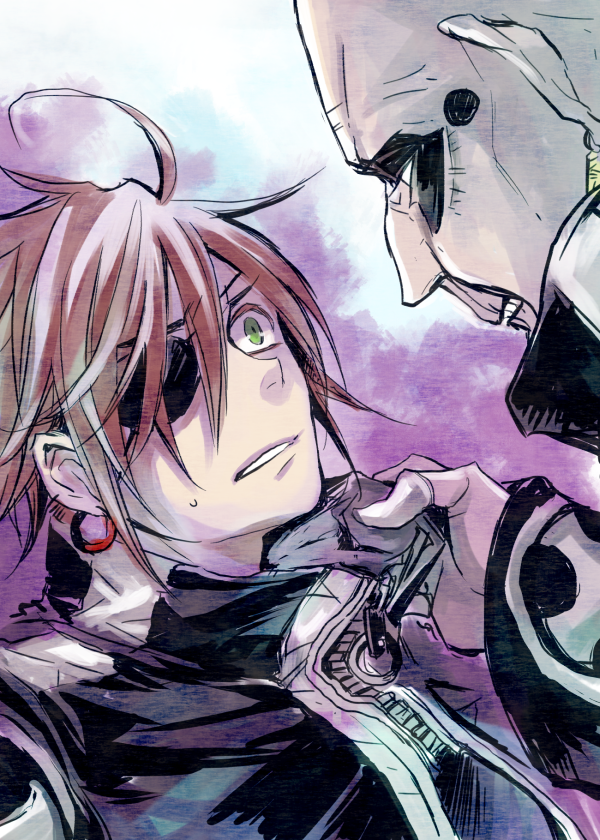 lavi and bookman (d.gray-man) drawn by n_ptm