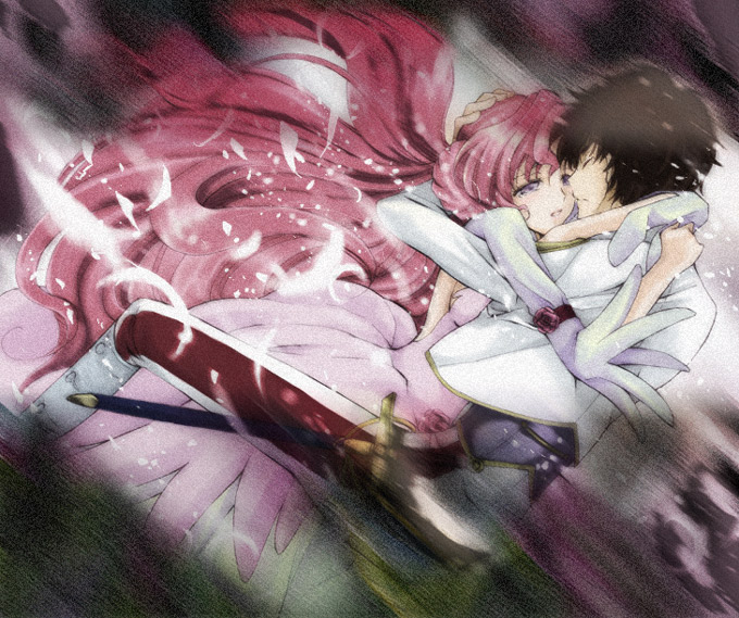 kururugi suzaku and euphemia li britannia (code geass) drawn by akina_tsukako