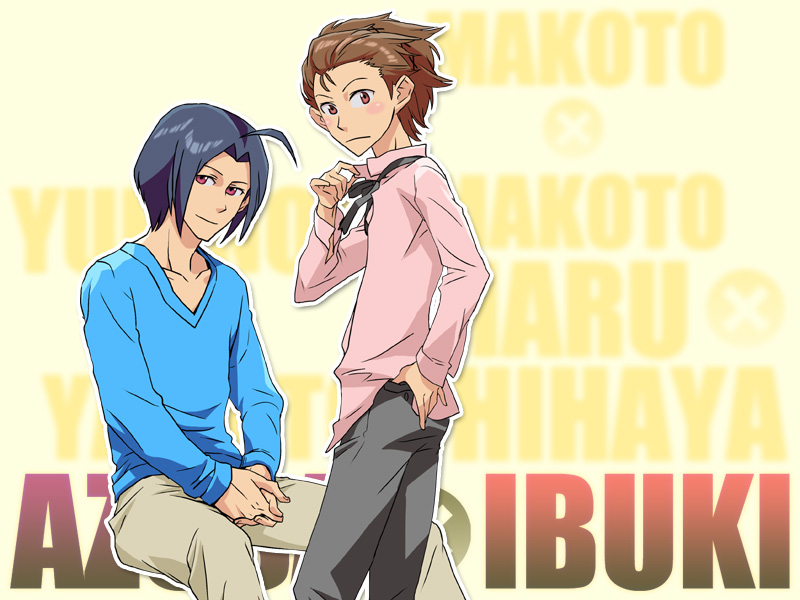 minase iori and miura azusa (idolmaster) drawn by juu_(juuzi)