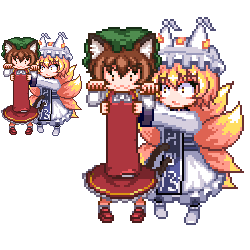 yakumo ran and chen (touhou) drawn by unk_kyouso