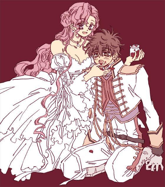 kururugi suzaku and euphemia li britannia (code geass) drawn by karezel