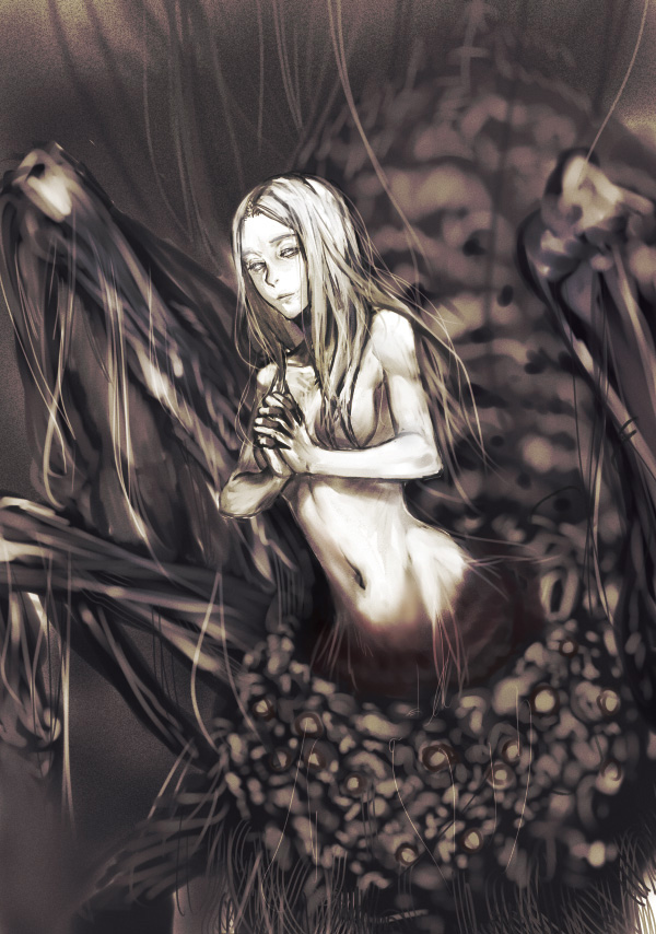 quelaag's sister (dark souls and 1 more) drawn by kokutan_kitsunen