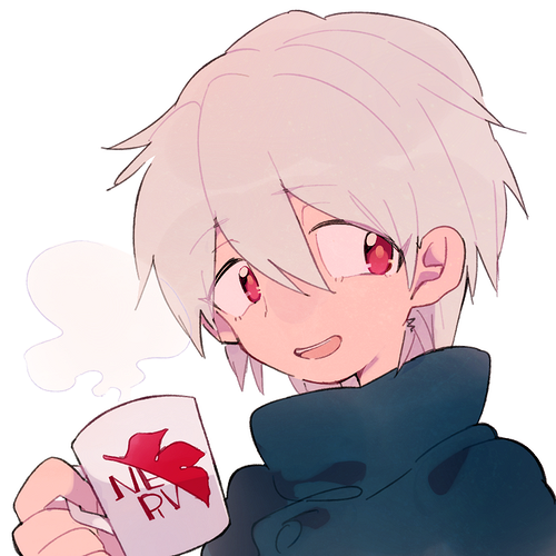 nagisa kaworu (neon genesis evangelion) drawn by sa_kuma