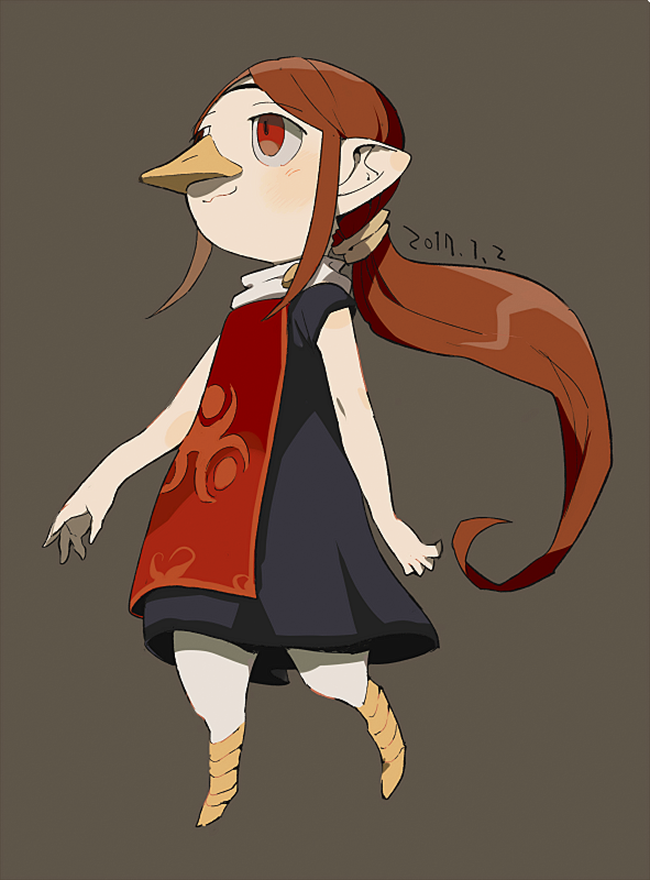 medli (the legend of zelda and 1 more) drawn by aoki_(fumomo)