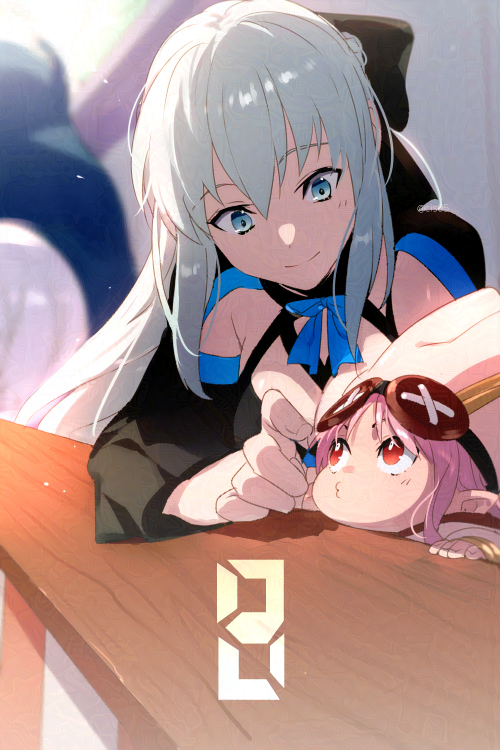 morgan le fay and habetrot (fate and 1 more) drawn by echo_(circa)