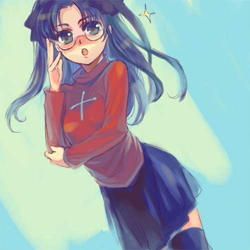 tohsaka rin (fate and 1 more) drawn by ame_yamori