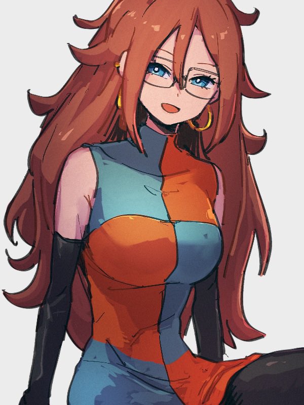 android 21 (dragon ball and 1 more) drawn by kemachiku