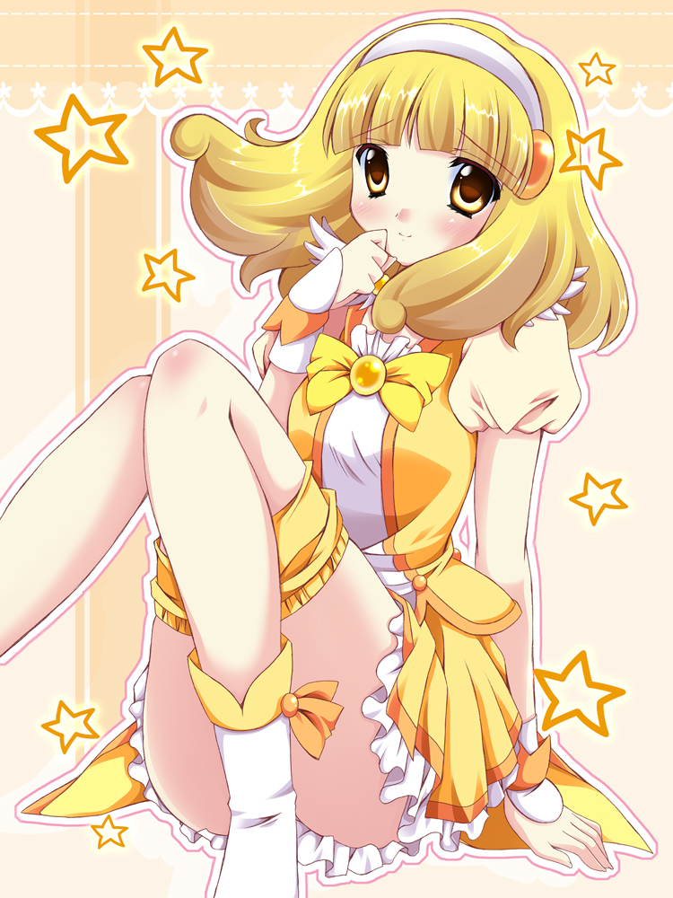 kise yayoi and cure peace (precure and 1 more) drawn by hinapo