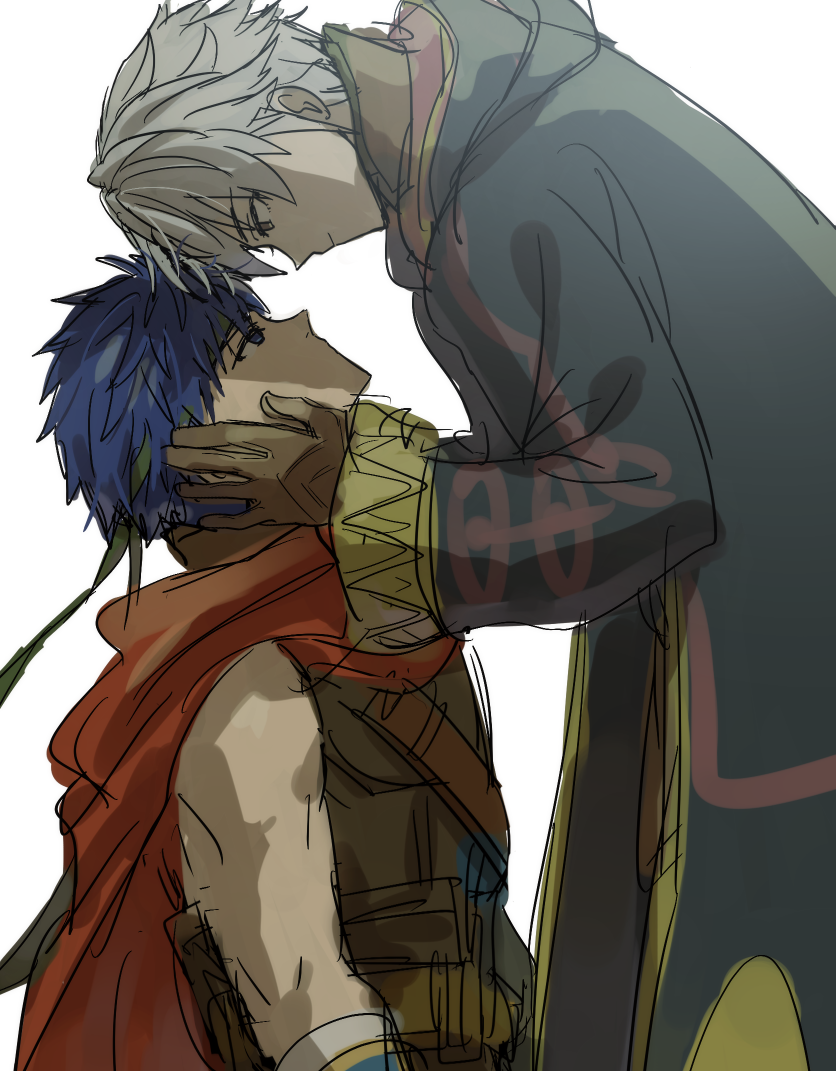 ike and male robin (fire emblem and 3 more) drawn by kometubu0712