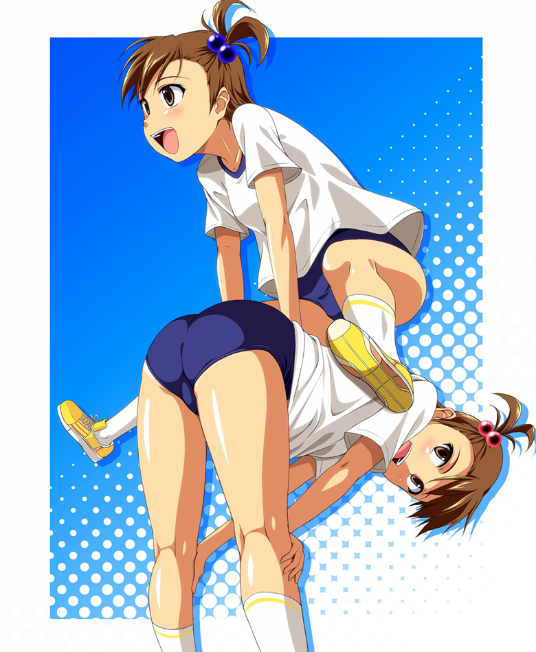 futami mami and futami ami (idolmaster and 1 more) drawn by nishi_(count2.4)
