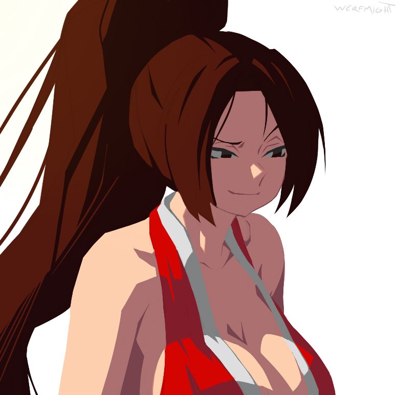 shiranui mai (the king of fighters and 1 more) drawn by werfmight