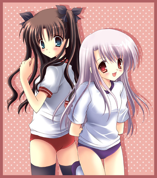 tohsaka rin and illyasviel von einzbern (fate and 1 more)