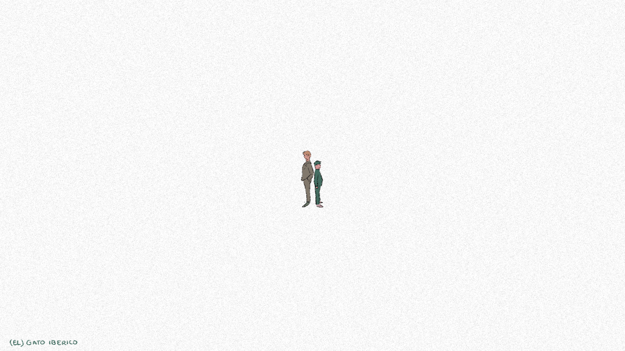 kageyama shigeo and reigen arataka (mob psycho 100) drawn by gatoiberico