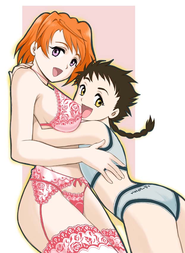 tokiha mai and minagi mikoto (my-hime) drawn by sabachiyo_land