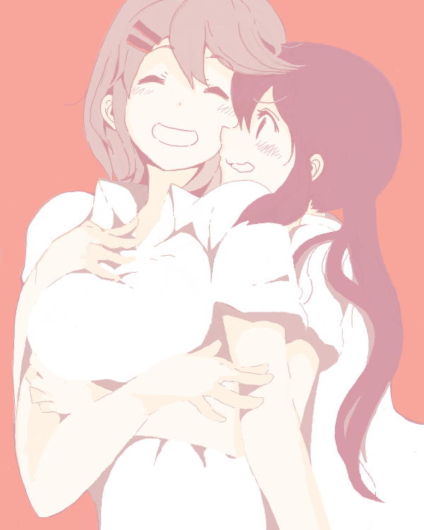 nakano azusa and hirasawa yui (k-on!) drawn by kuzu_kow