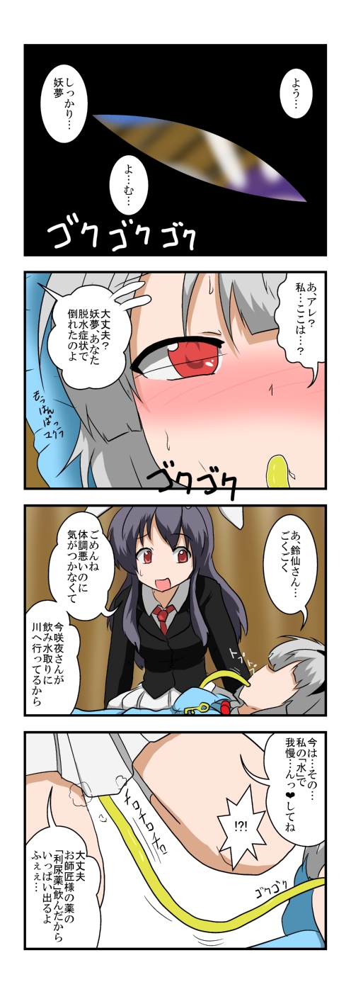konpaku youmu, reisen udongein inaba, and kawashiro nitori (touhou) drawn by mikazuki_neko