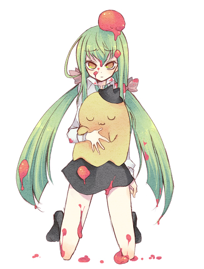 c.c. and cheese-kun (code geass and 1 more)