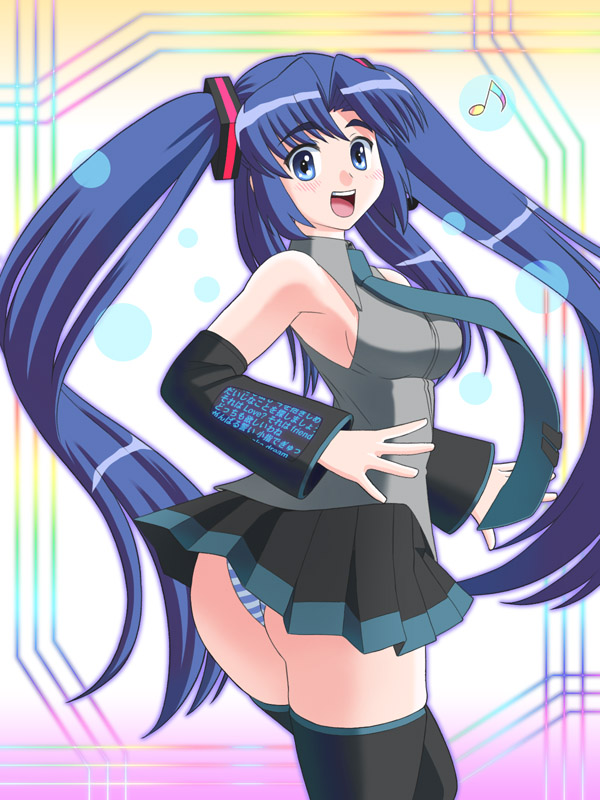hatsune miku and asakura ryoko (vocaloid and 1 more) drawn by tofu_juuji