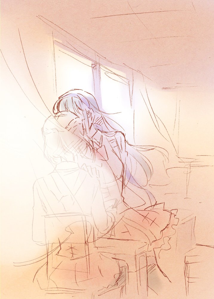 kishimoto maria mirai and takatori natalie towa (assault lily) drawn by santouka