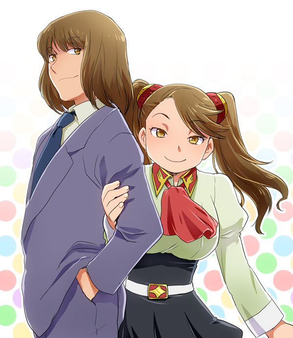 sazaki kaoruko and sazaki susumu (gundam and 2 more) drawn by ten_(kisako)