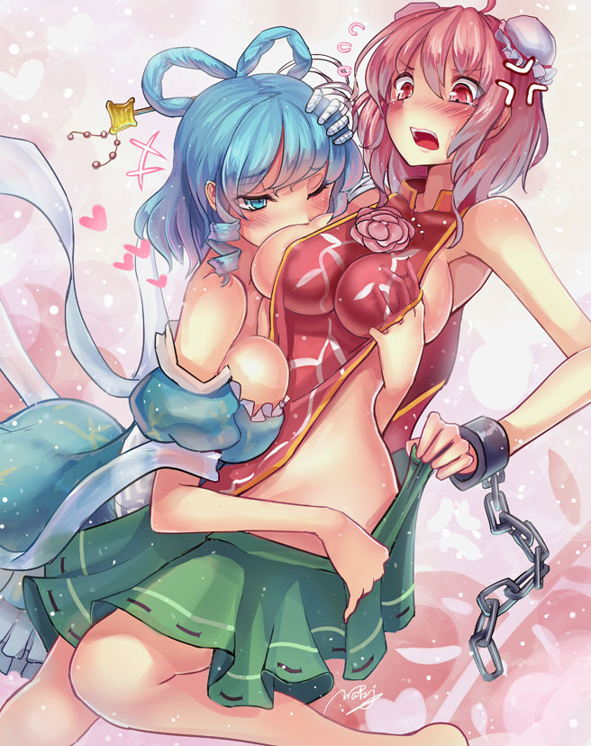 kaku seiga and ibaraki kasen (touhou) drawn by walzrj