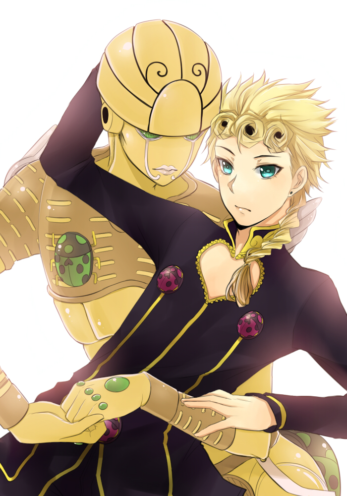 giorno giovanna and gold experience (jojo no kimyou na bouken and 1 more) drawn by meron