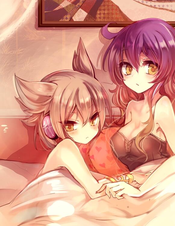 hijiri byakuren and toyosatomimi no miko (touhou) drawn by cis_(carcharias)