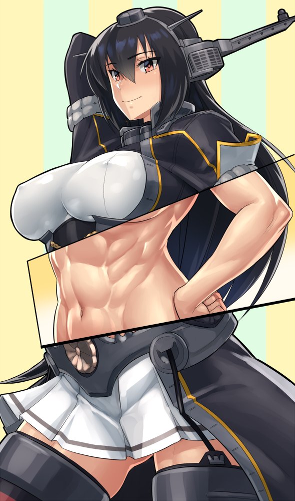 nagato and nagato kai ni (kantai collection) drawn by mikoyan