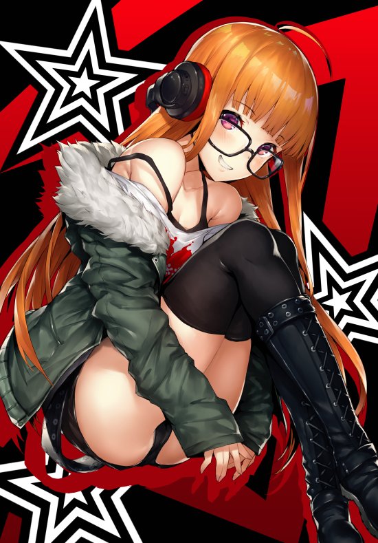 sakura futaba (persona and 1 more) drawn by inayama