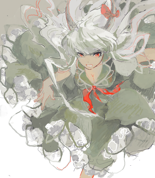 kamishirasawa keine and ex-keine (touhou) drawn by okomeuma