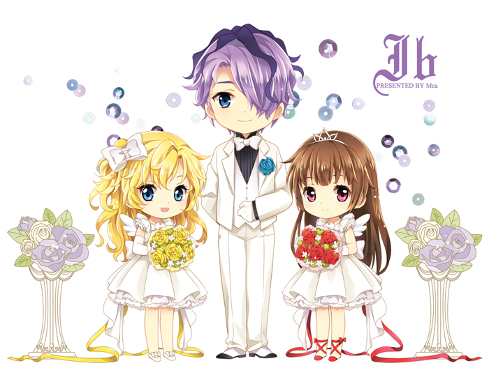 ib, mary, and garry (ib) drawn by mca_(dessert_candy)