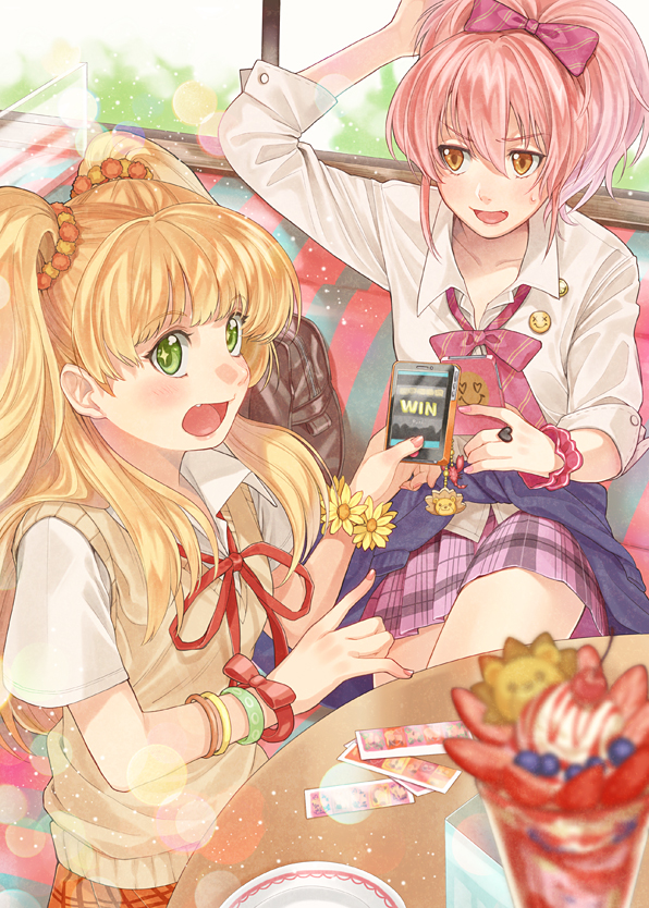 jougasaki mika and jougasaki rika (idolmaster and 1 more) drawn by nazuki_nazu