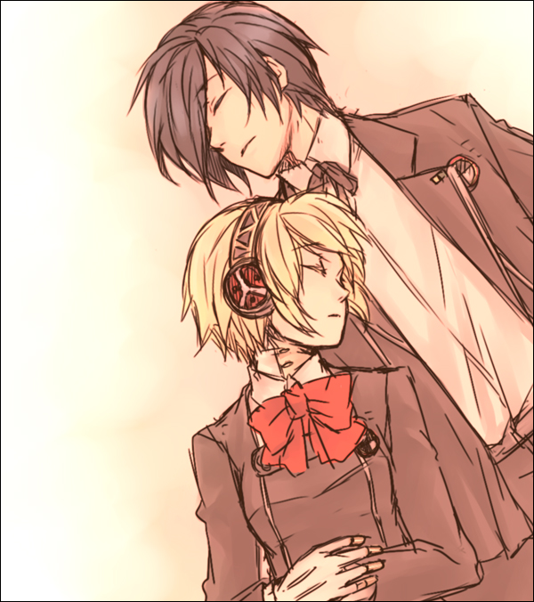 yuuki makoto and aigis (persona and 1 more) drawn by saeuchobab
