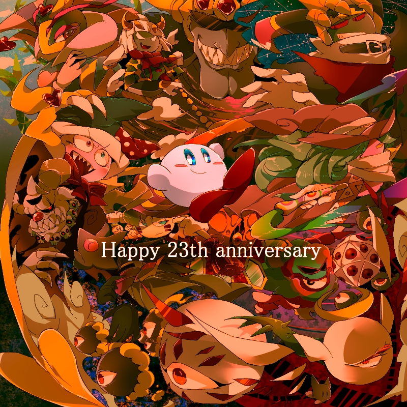 kirby, magolor, marx, taranza, dark matter, and 18 more (kirby and 12 more) drawn by shirushiki