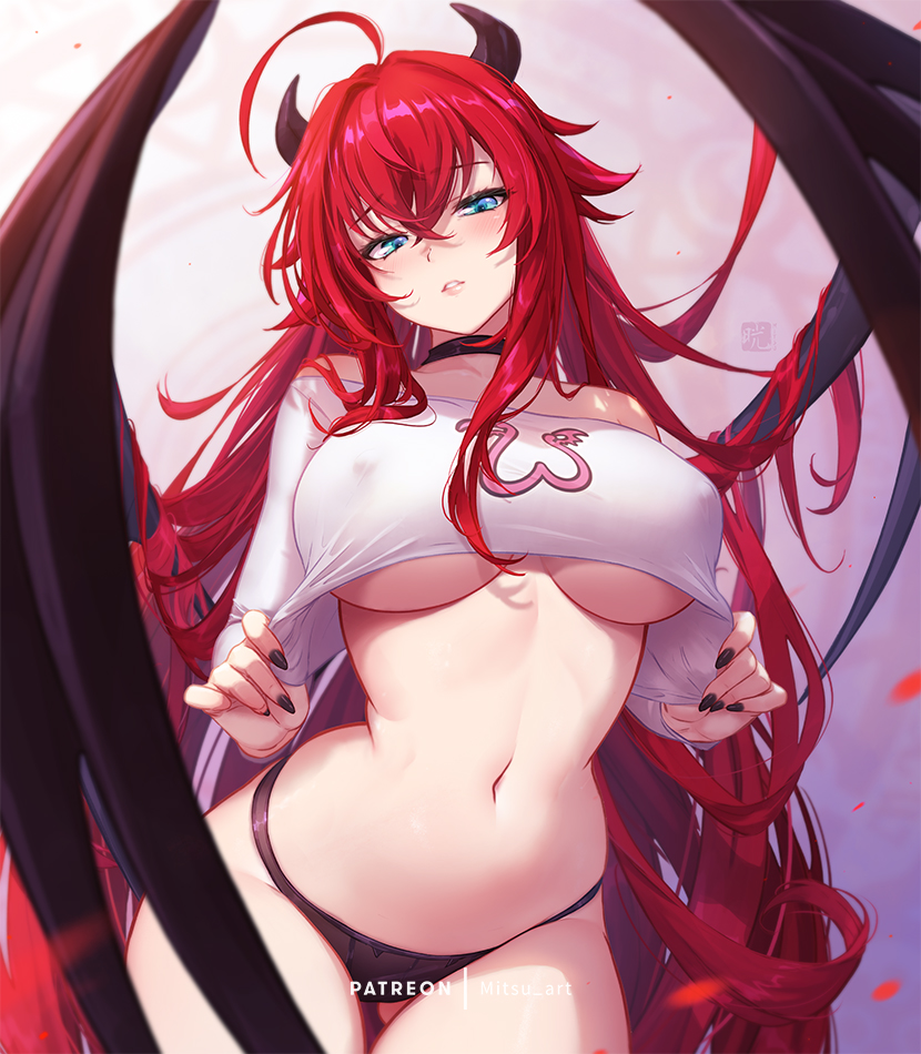 rias gremory (high school dxd) drawn by mitsu_(mitsu_art)