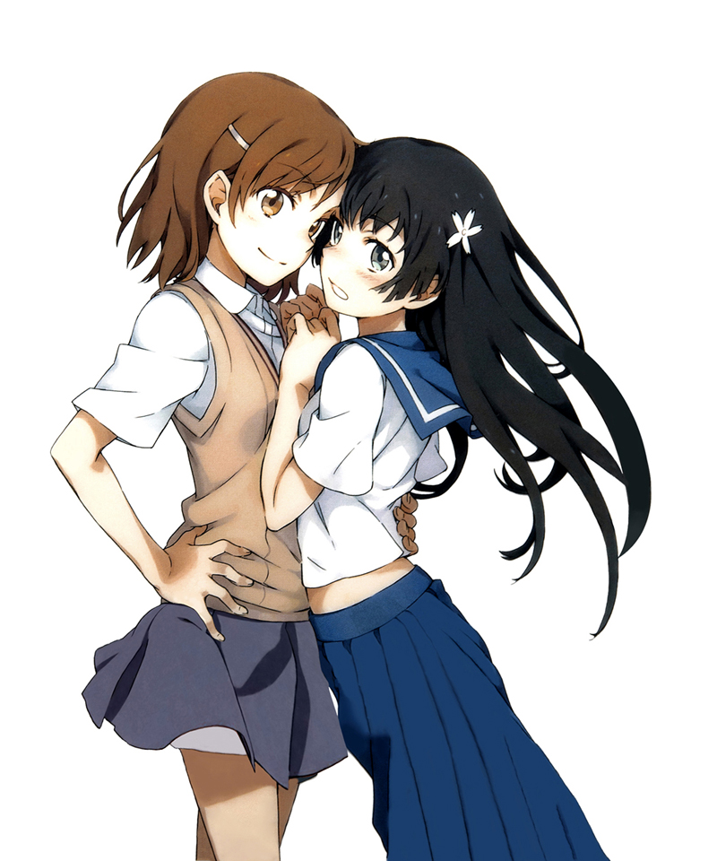 misaka mikoto and saten ruiko (toaru majutsu no index and 1 more) drawn by haimura_kiyotaka