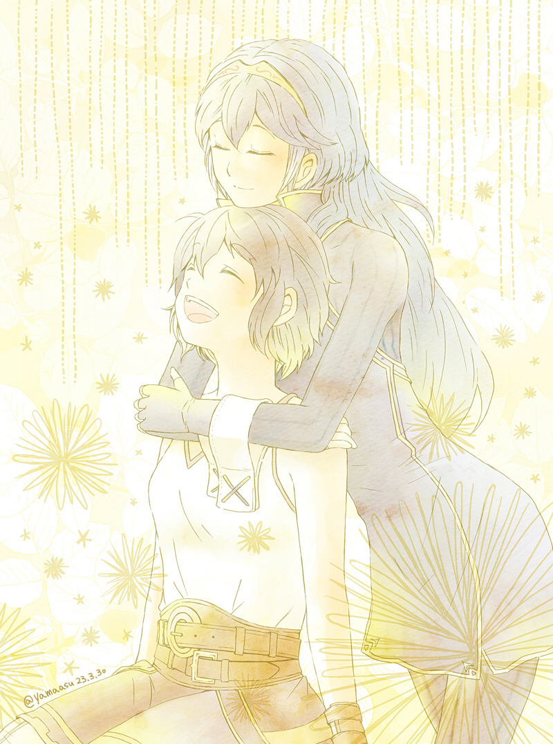 lucina and female morgan (fire emblem and 1 more) drawn by yamaasu